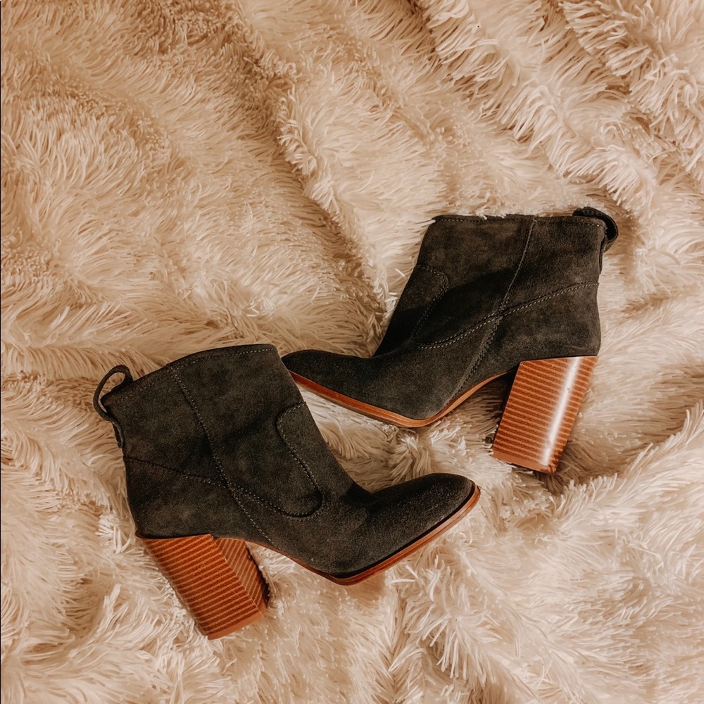 Zara block heel booties